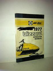 1977 BLIZZARD SS OWNER'S MANUAL SNOWMOBILE VINTAGE ROTAX 454 BOMBARDIER SKIDOO
