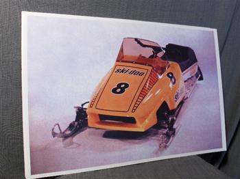 snowmobile vintage ski doo sno pro rotax 78 poster front