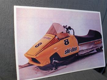 snowmobile vintage ski doo sno pro 78 front sled poster