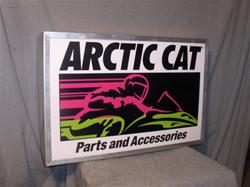 arctic cat parts & acc lighted sign