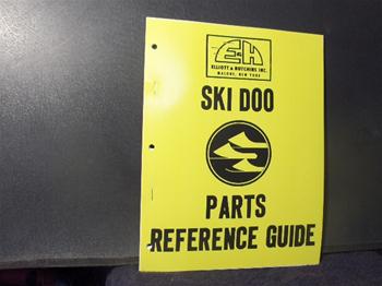 snowmobile vintage ski doo sled parts reference book