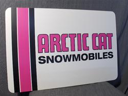 VINTAGE ARCTIC CAT DEALER METAL SIGN VINTAGE SNOWMOBILE ARCTIC CAT METAL DEALER SIGN PUMA EXT PANTHER