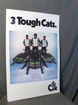 snowmobile vintage arctic cat three tough cats sled poster