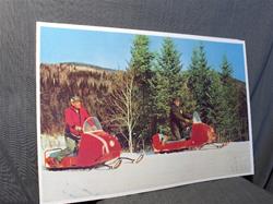 1960  moto ski poster winter pic  moto-ski   vintage sleds