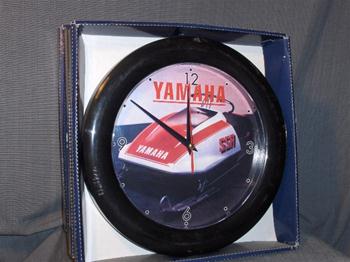 snowmobile vintage yamaha ssr sno pro 10" clock