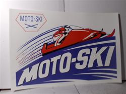 moto ski sled poster