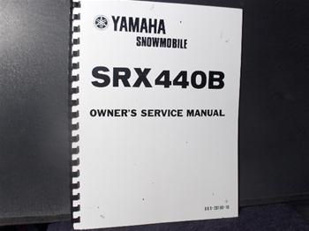 snowmobile vintage yamaha srx 440B sled parts book