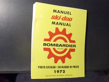 snowmobile ski doo 1972 shop parts manual