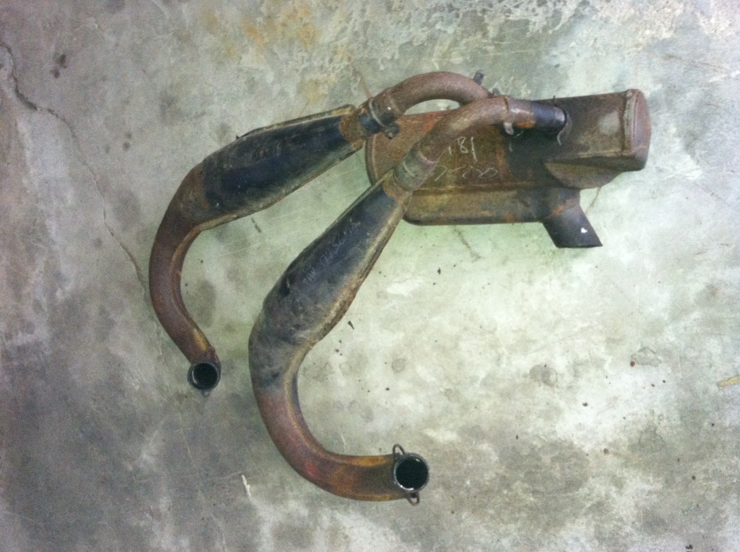 Vintage Snowmobile Pipes 76
