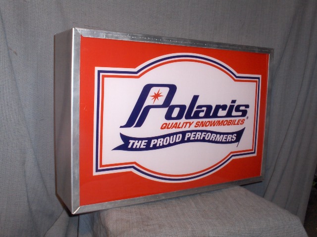 polaris DEALER proud lighted sign