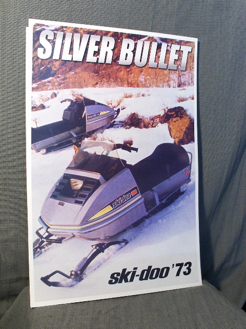 1973 ski doo tnt silver bullet sled poster vintage snowmobile -  VINTAGESLEDPARTWAREHOUSE.COM