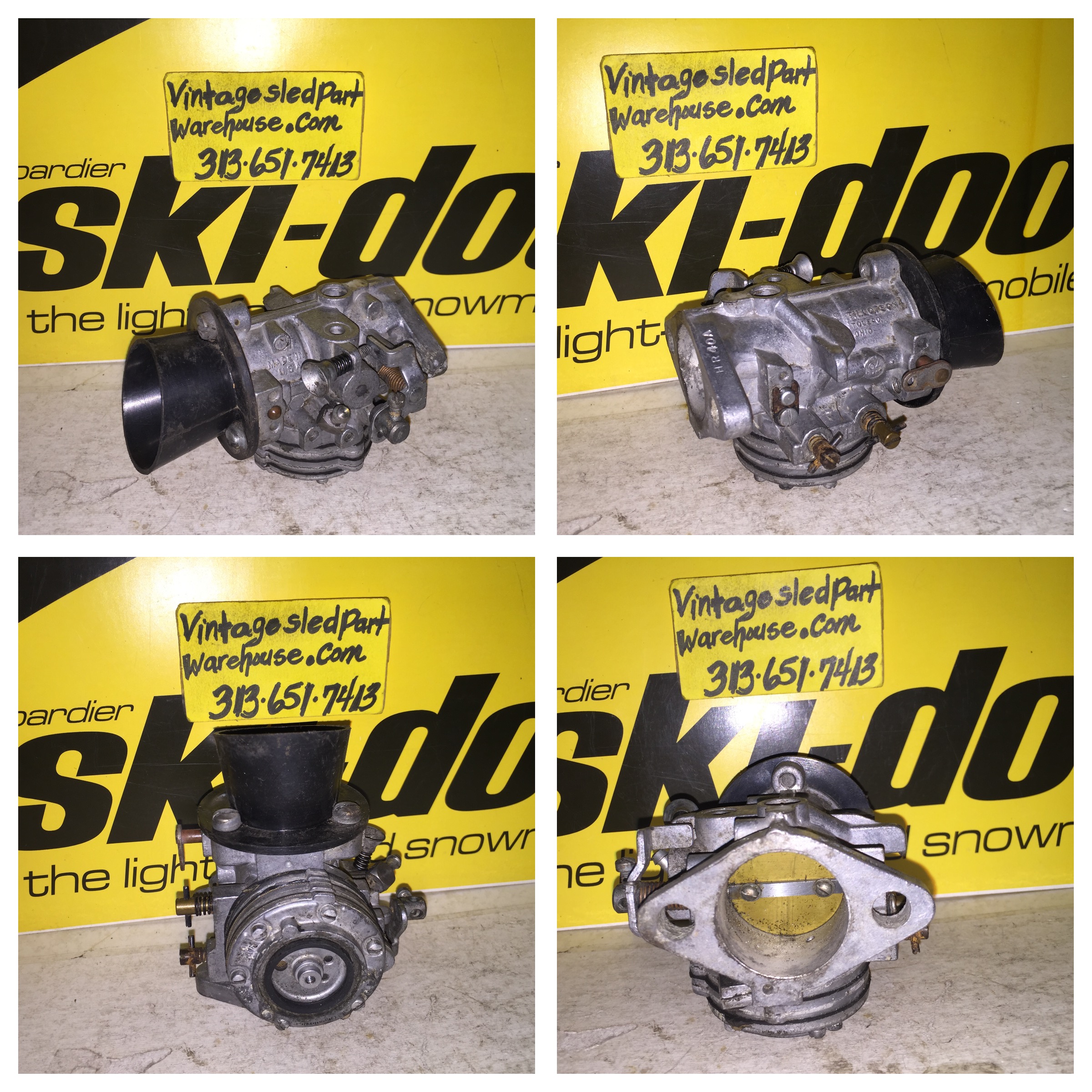 Vintage Ski Doo Moto Ski Tillotson HR HD Carburetor Fiber Isolating Washer 