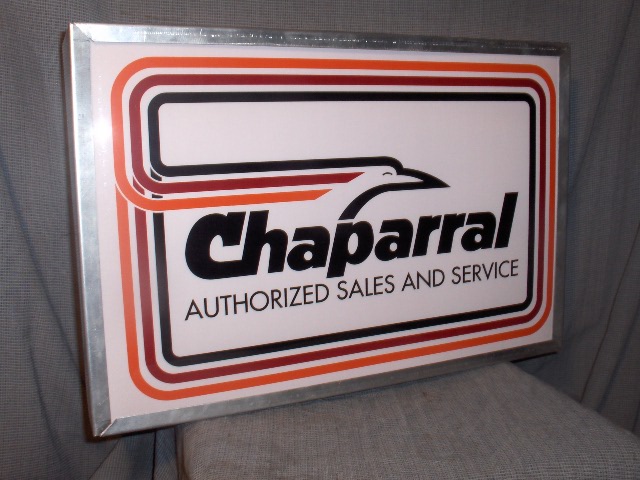 chaparral dealer lighted sign